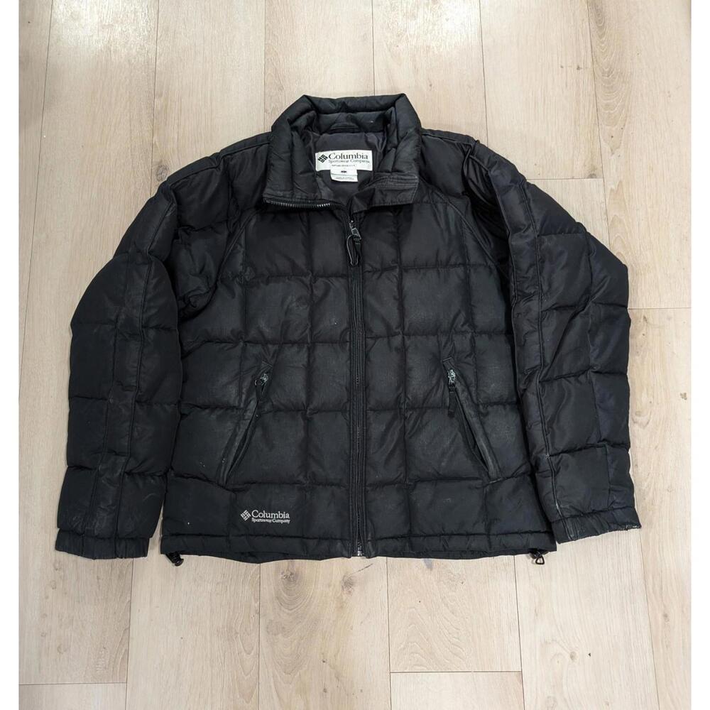 Womens‎ Columbia Sportswear Company Black Full Zip Up Puffer Jacket Size Large L